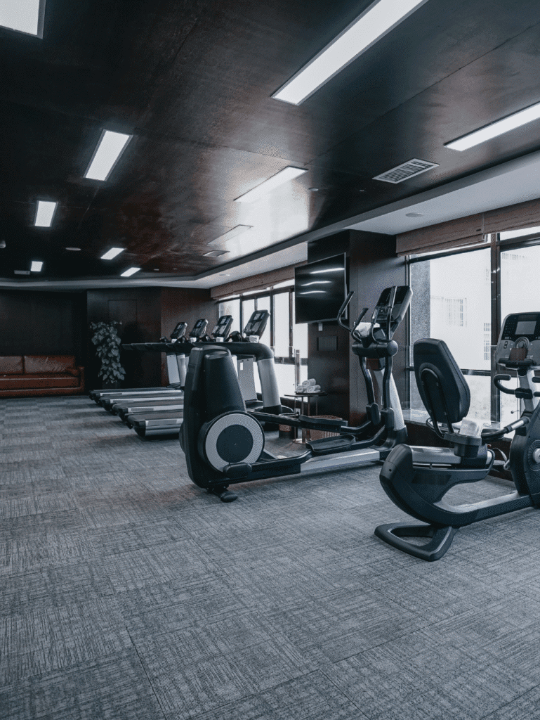 Commercial gym flooring